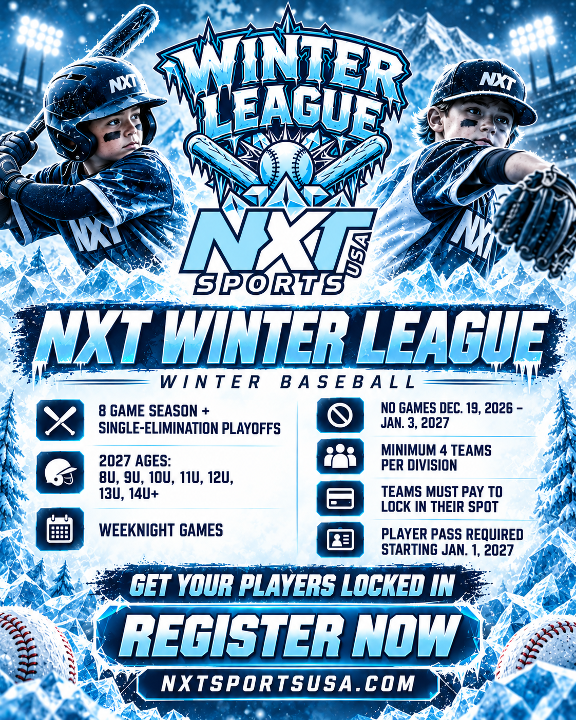 NXT Winter League tournament flyer